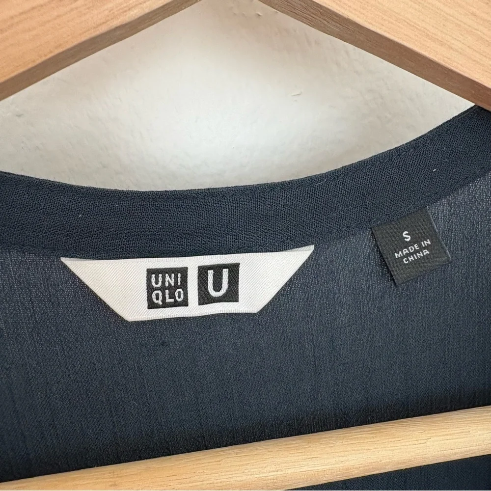 Uniqlo Dark Teal Midi Dress M - Picture 7 of 7